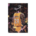 Kobe Bryant Celebrating Lined Graphic Lined Poster